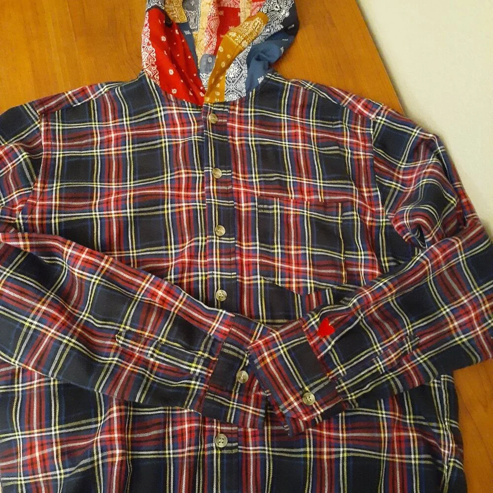 Emotionally Unavailable Flannel Shirt With Hood Shirt